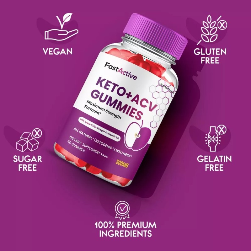 Fast Active Keto ACV Gummies, Max Strength Supplement, FastActive ACV