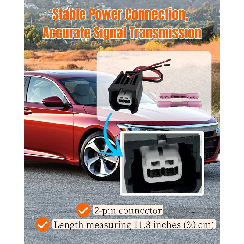 OWNDR 2 Pin ABS Wheel Speed Sensor Connector Pigtail Plug