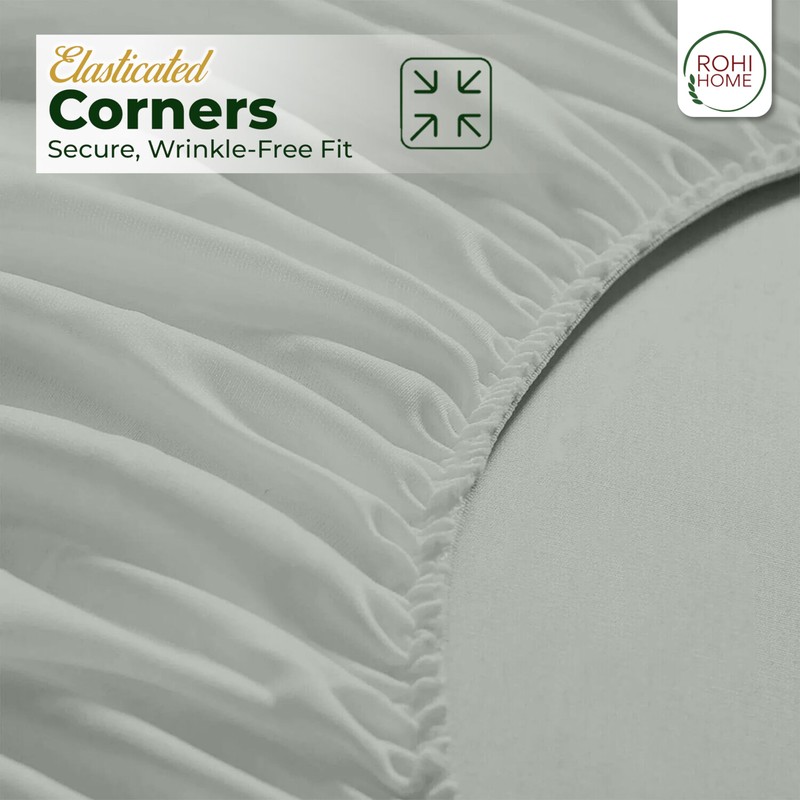 Rohi 25cm Deep Microfibre Fitted Sheet Single Bed – Comfy