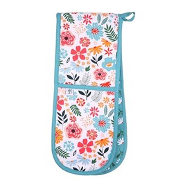 RHS Cottage Garden Organic Cotton Double Oven Gloves - Multi