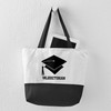 CafePress Valedictorian Grad Hat Canvas Tote Top Zipper Closure