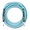 Fender Professional Series Tweed Instrument Cable, 15', Daphne Blue
