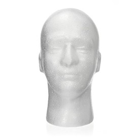 Styrofoam Foam Manikin Head Stand Model Wig hair Hat Mannequin Display Male