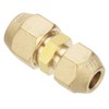 PATIKIL Copper Fitting 9.52mm to 12.7mm Pipe Coupler Reducer Adapter