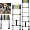 Multi-Purpose 3.2M (10.5ft) Aluminium Telescopic Folding Extension Ladders Collapsible Ladder