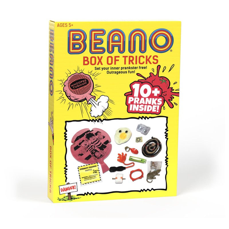 BEANO JOKE BOX OF TRICKS JOKE BOX 10+ PRANKS GIFT