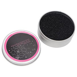 Esponja limpiadora de brochas, esponja limpiadora de color reutilizable de carbón activado negro para viajar