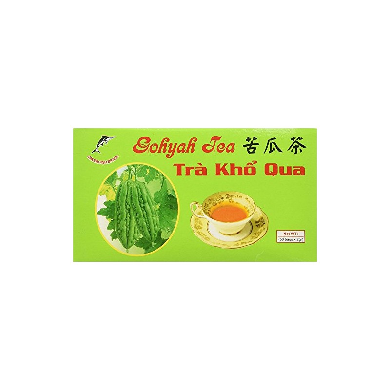 Sword Fish Gohyah Tea, Bitter Melon, 50 Tea Bag Box