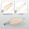 Lawyettle E12 LED Candelabra Bulbs 40 Watt Equivalent, 2700K Warm