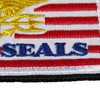 American Flag & Navy SEALs Seals Velcro Patch (Red &