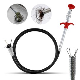 Regerly 1 Piece Claw Gripper Flexible Claw Gripper Set Retractable Four-Pointed Handle for Drains Sink Bathtub Sewer Toilet