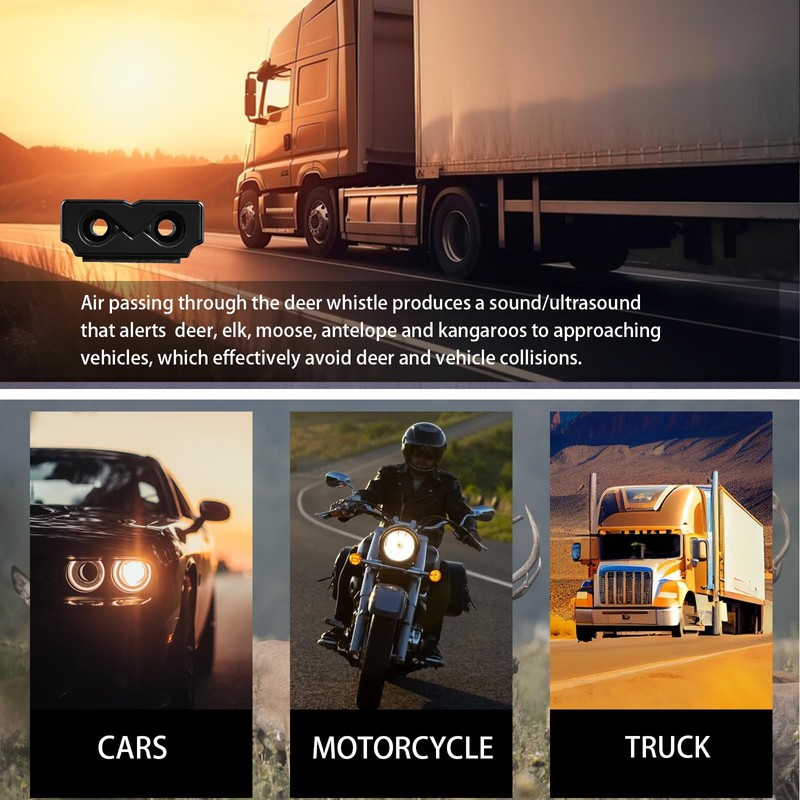 Deer Whistle for Car - Upgraded Deer Whistles for Vehicles