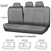 CAR PASS Faux Leather Car Seat Covers, 3D Tyre Embossed