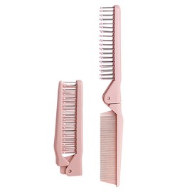Folding Hair Brush & Travel Hairbrush - Dual-Head Compact Comb for All Hair Types, Lightweight Pocket-Sized Essential for Salon, Gym, On-the-Go Styling