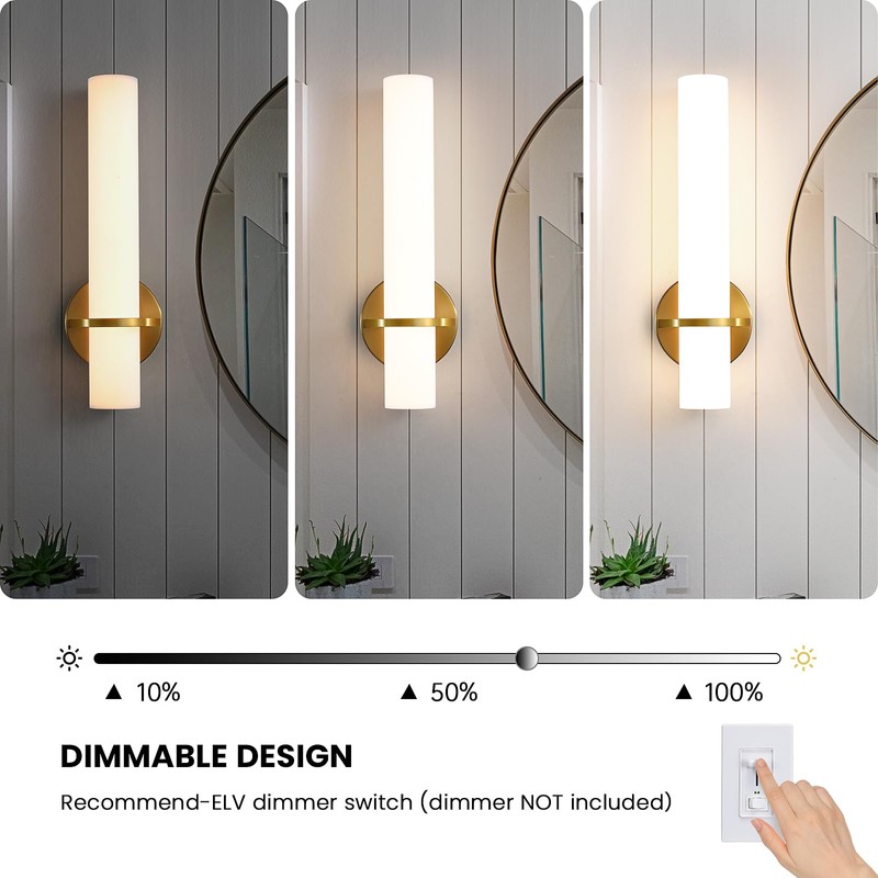 AIJIASI Wall Sconces - 15 inch Gold Wall Sconces Set