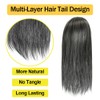 Drawstring Ponytail, 12 Inch, Salt n Pepper, Clip Fake Wig