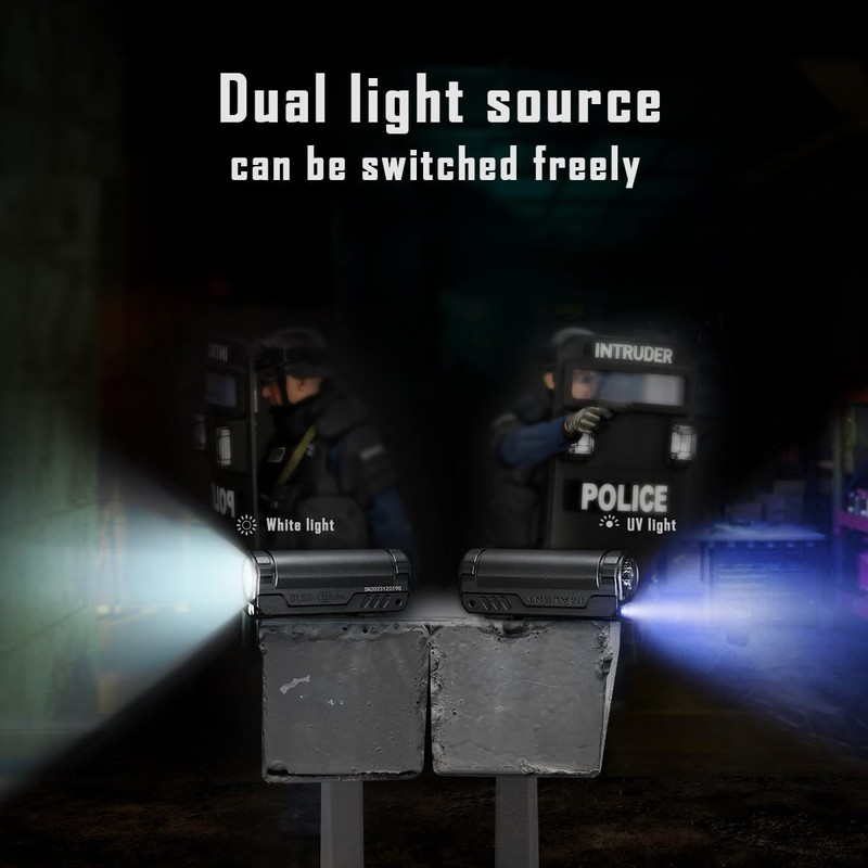 IMALENT BL50 Rechargeable EDC Flashlight 3600 Lumens, UV Light and
