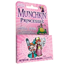 Steve Jackson Games Munchkin Princesses Card Game (Mini-Expansion) | 15 Cards | Adult, Kids, & Family Game | Fantasy Adventure Roleplaying Game | Ages 10+ | 3-6 Players | Avg Play Time 120 Min | from