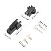 sourcing map JST-SM Female Connector Housing Crimp Connector 2 Pin