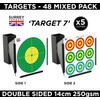 Airsoft 14cm Air Rifle Pistol BB Shooting Targets Mixed Designs