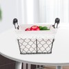 TOVINANNA Bread Serving Basket Liner Iron Wire Storage Basket for
