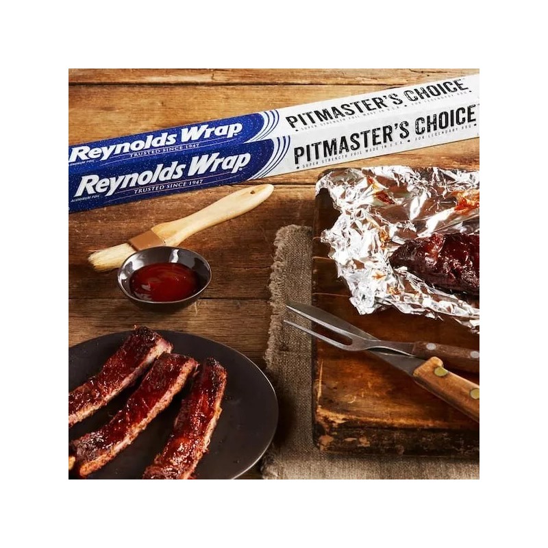 37.5 sq. ft. Pitmasters Choice Aluminum Foil Wrap NEW
