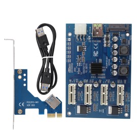 PCI-E 1X to 4X PCIe USB3.0 Converter Extender Adapter Card Expansion Kit For WINDOWS