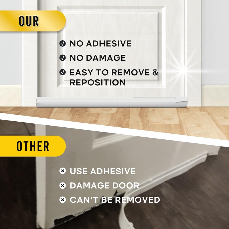 Comfyanno Under Door Draft Stopper - Bottom Door Gap Filler
