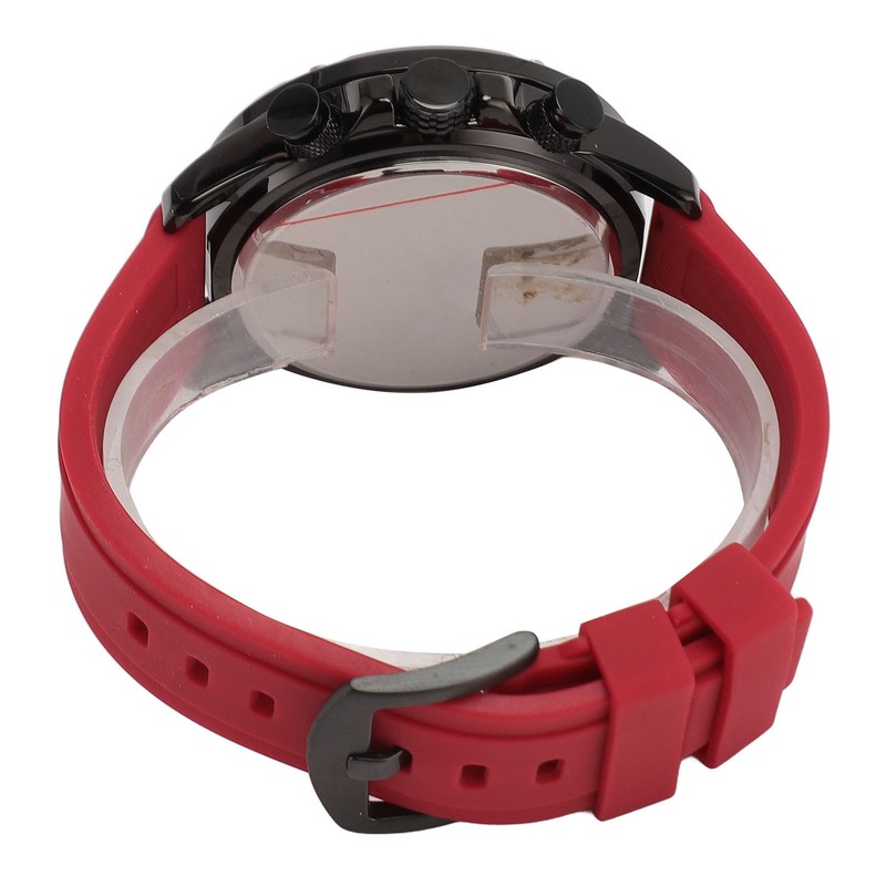 Waterproof Chronograph Watch Fashion Casual Mechanical Silicone Calendar Business Watch