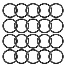 sourcing map Pack of 20 O Ring Sealing Rings Rubber Seal 5 mm AD 4 mm ID 0.5 mm Nitrile Rubber NBR Washer Seal Kit for Sealing Elements Tap Connector Repair Car