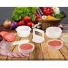 Hamburger Press Patty Maker Freezer Containers - All In One