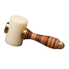 Weaver Leather Supply Barry King Wood Mallet, Leather Working Mallet with Ergonomic Contoured Handle, Wooden Hammer for Stamping and Tooling, 16-Ounce