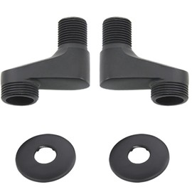 Gnimauhz Solid Brass Bathtub Wall Mount Shower Faucet Claw Foot Adjustable Swing Arm 3-3/8" Adapter Replacement Part (Black)