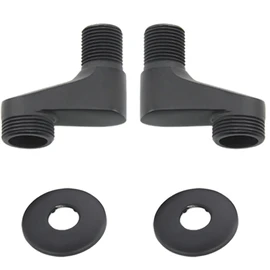 Gnimauhz Solid Brass Bathtub Wall Mount Shower Faucet Claw Foot Adjustable Swing Arm 3-3/8" Adapter Replacement Part (Black)
