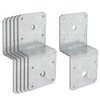 6 PCS Deck Joist Tie,Steel Z Bracket Tie Plate Fit