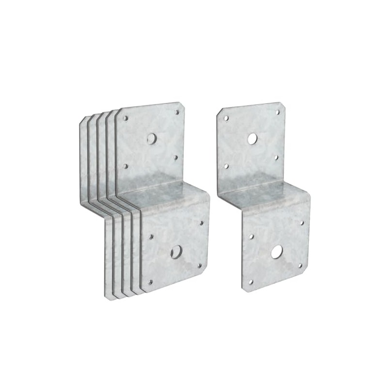 6 PCS Deck Joist Tie,Steel Z Bracket Tie Plate Fit