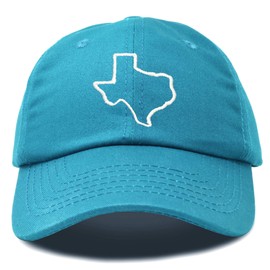 DALIX Texas Hat Lone Star State Mens Womens Baseball Cap Teal