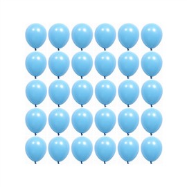 5 inch Pastel Blue Party Balloons, 100 pcs Mini Macaron Blue Latex Balloons for Birthday Wedding Baby Shower Decorations (Pastel Blue)