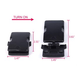 Rear Slider Quarter Window Latch Lock Catch Glass Compatible with Toyota Pickup T100 Tacoma Direct Replacement Black