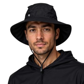 ALPIN LOACKER Outdoor Hat and Sun Hat with UV Protection I Rain Hat Waterproof and Hiking Hat for Mountain Sports Made of Recycled Materials I Fishing Hat Men and Women, Rain hat S-M