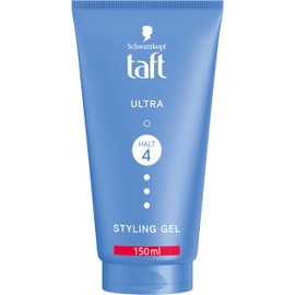 Schwarzkopf TAFT Gel Ultra Styling (150 ml), Hair Gel for Strengthened Hair with Ultra Strong Hold, Gentle on Hair and Scalp, Vegan, Hair Styling Gel