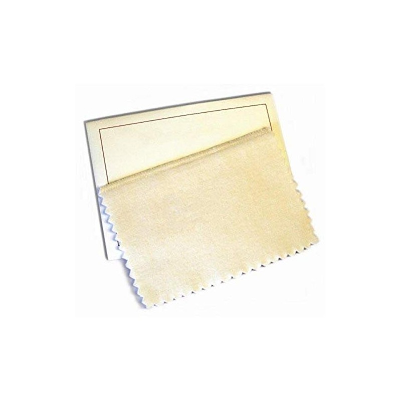 Hagerty 15792 6-by-8-inch Lasting Impressions Jewelry Polishing Cloth, Tan