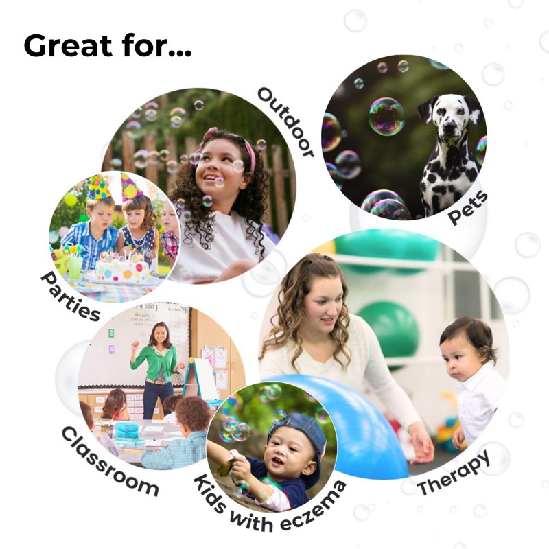 Innobaby Spike Bubble Blower with Mess Free Botanical Bubbles and
