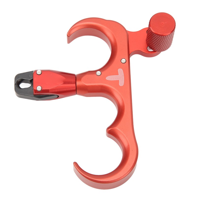 3 Finger Hand Held Bow Release Aluminum Alloy Thumb Release