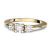 Amoonic FF588VGGGZIFA Gold Engagement Rings with Zirconia (925 Silver High