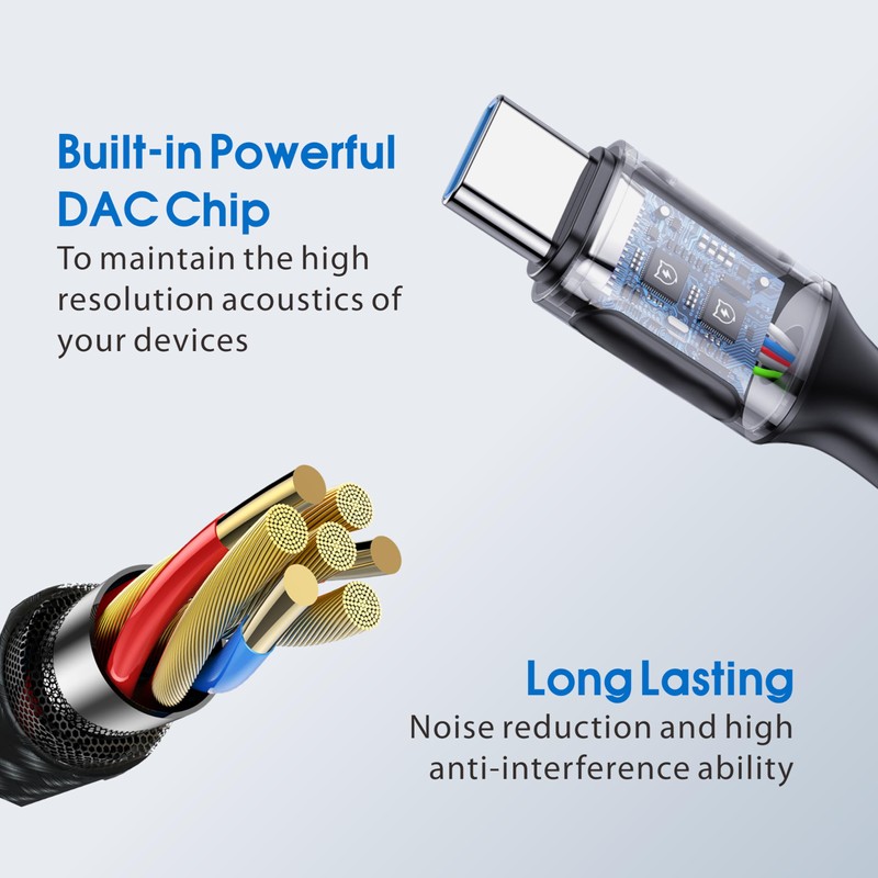 MIPEACE Ear Plug Headphones for Work, Work Earbuds USB Type