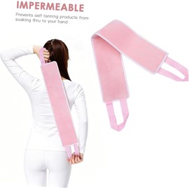 Aplicador de Loción para Espalda Correa de Rosa para Bronceado Uniforme y Alcance en Zonas Difíciles, Adecuado para Autobronceado sin Manchar Manos