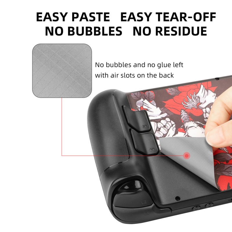 Game Console Decal Protective Cover Sticker Compatible for Steam Deck