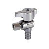 Legend Valve 114-609NL 1/4 Turn Chrome Brass Angle Stop Valve,