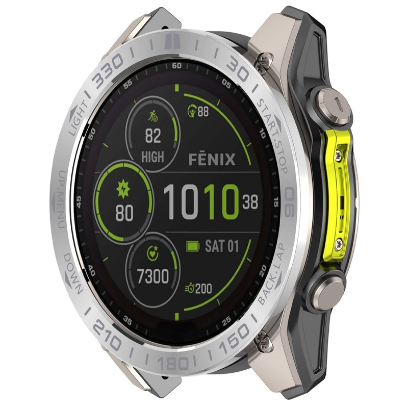 GIOPUEY Protective Ring Compatible with Garmin Fenix 8 Solar 51